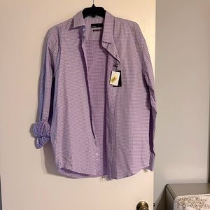 Mens one of a kind purple long sleeve casual shirt! Perfect statement piece!